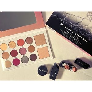 NWT Morphe x Manny Mua Glam Palette + Lipstick Duo